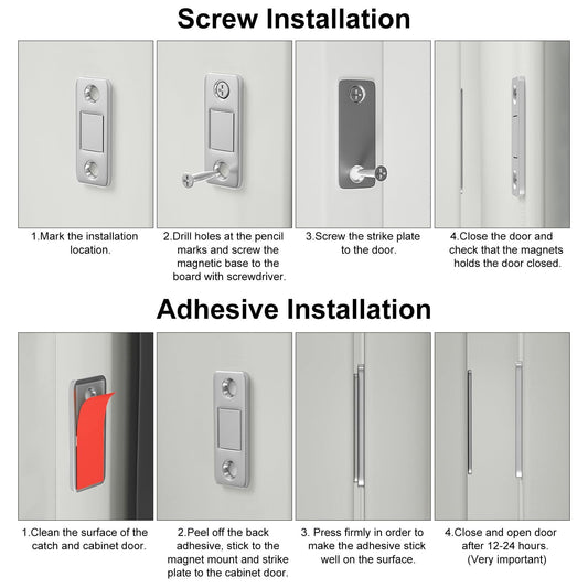 Ultra-thin Cabinet Door Magnetic Suction Punch-free