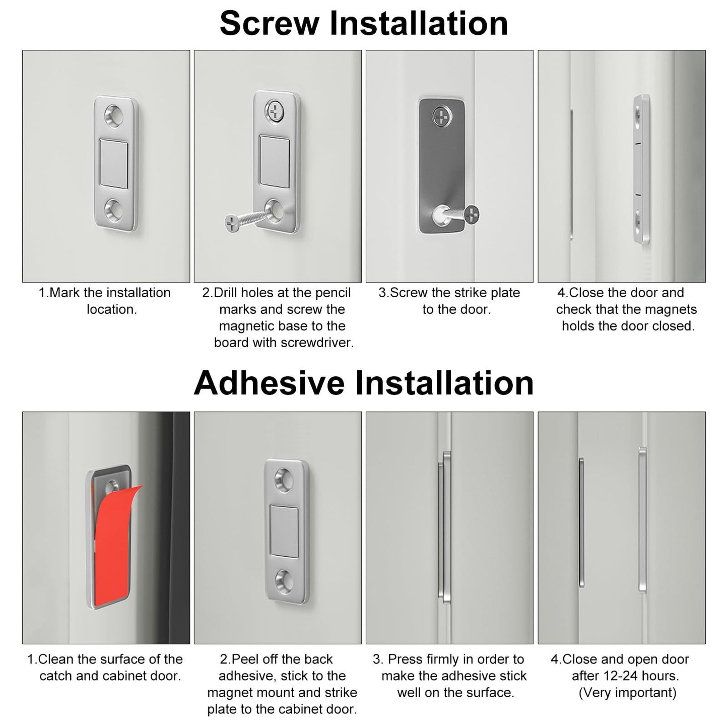 Ultra-thin Cabinet Door Magnetic Suction Punch-free
